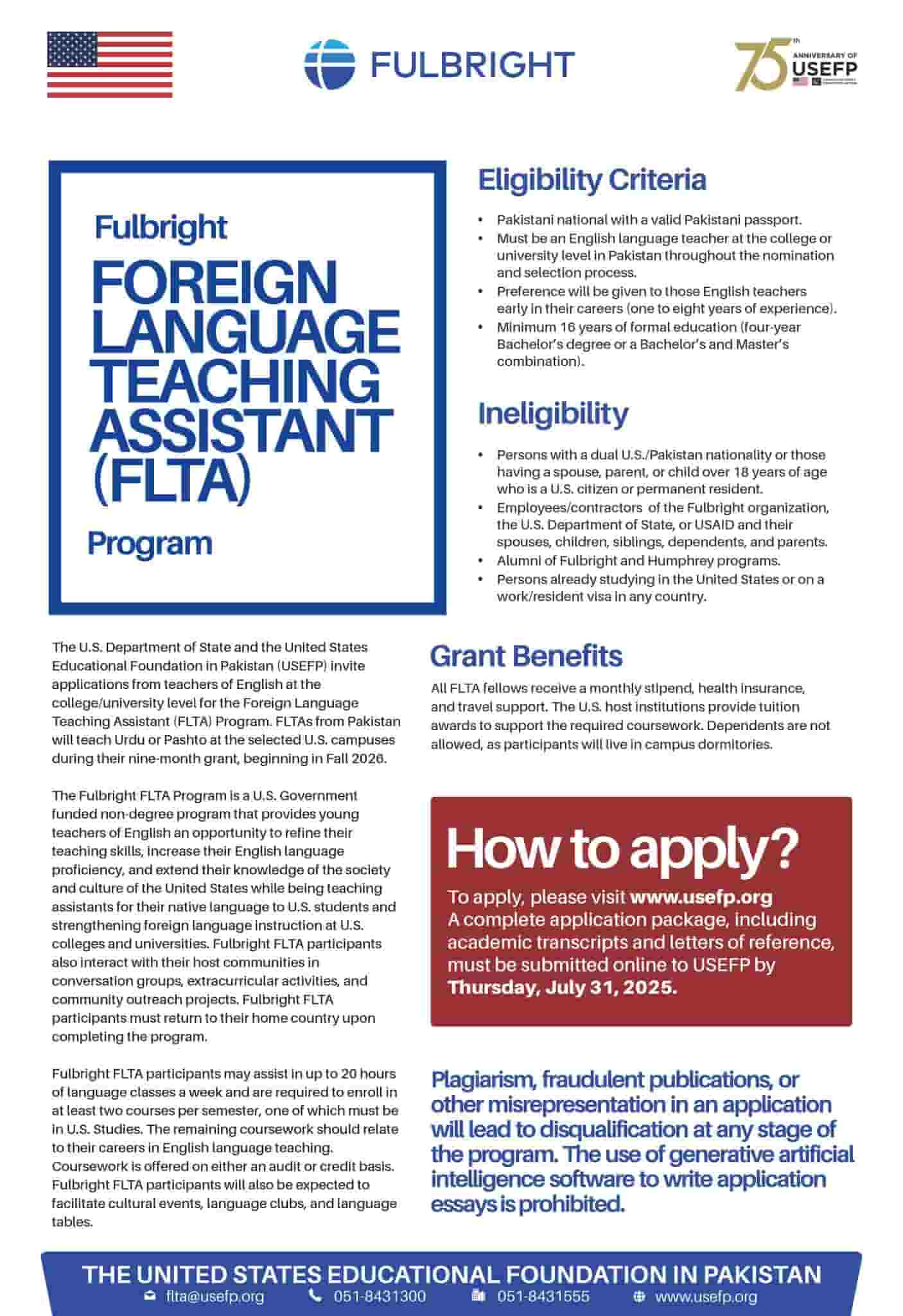 FLTA 2026 Advertisement