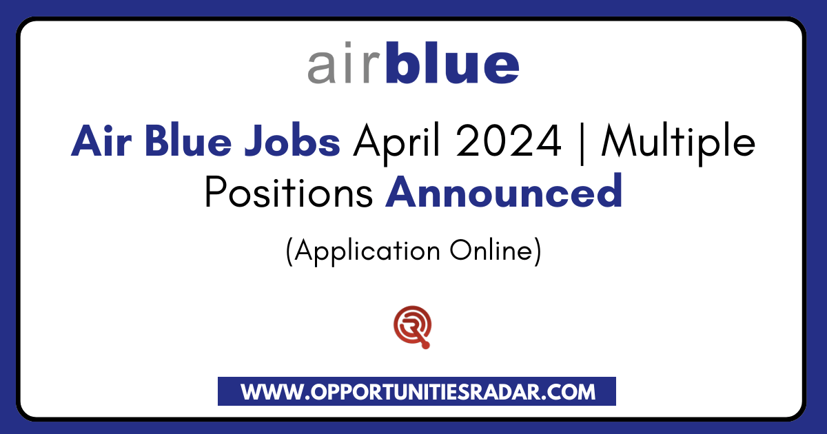 Air Blue Jobs April 2024