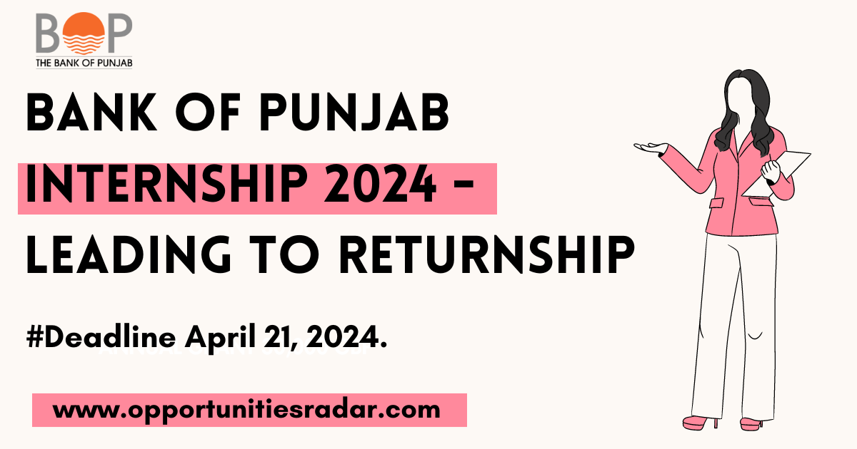Bank of Punjab Internship 2024