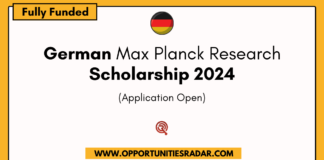 German Max Planck Research Scholarship 2024