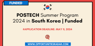 POSTECH Summer Program 2024 in South Korea