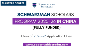 Schwarzman Scholars Program 2025