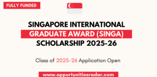 Singapore International Graduate Award 2025-26