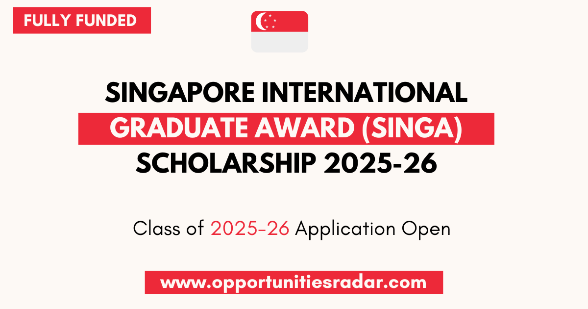 Singapore International Graduate Award 2025-26