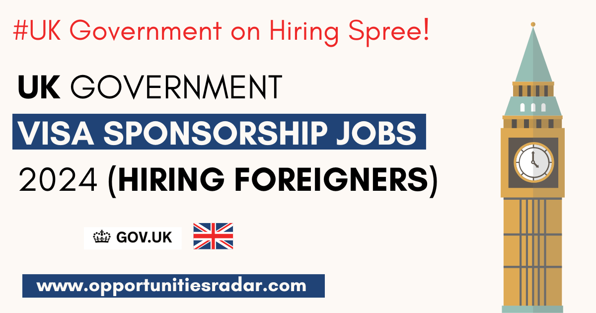 UK Government Visa Sponsorship Jobs 2024