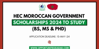 HEC Moroccan Government Scholarships 2024