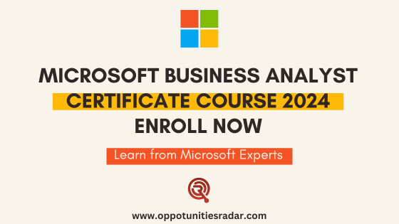 Microsoft Business Analyst Certificate Course 2024