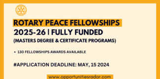 Rotary Peace Fellowships 2025