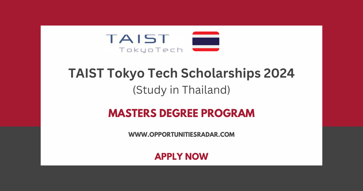 TAIST Tokyo Tech Scholarships 2024