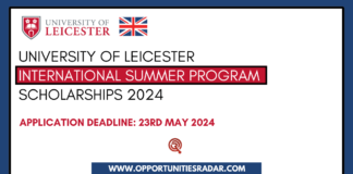 University of Leicester International Summer Scholarships 2024