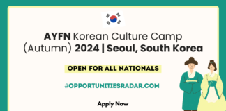 AYFN Korean Culture Camp (Autumn) 2024