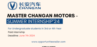 Changan Summer Internship 2024