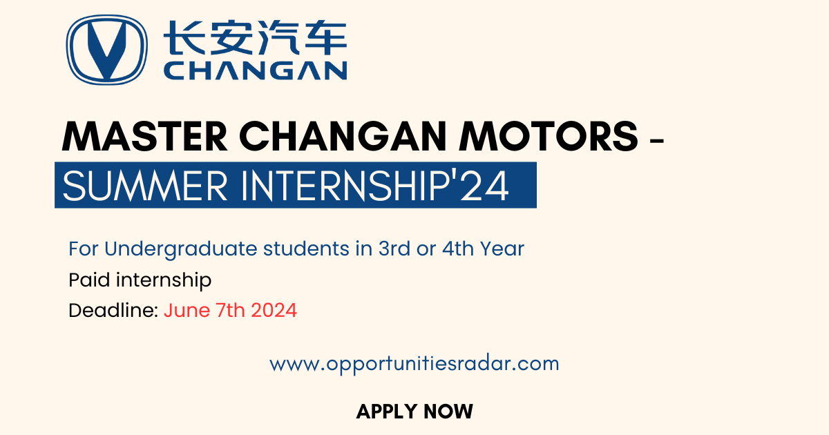 Changan Summer Internship 2024