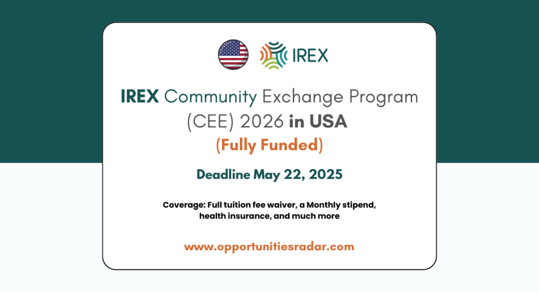 IREX Community Exchange Program (CEE) 2026