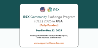 IREX Community Exchange Program (CEE) 2026