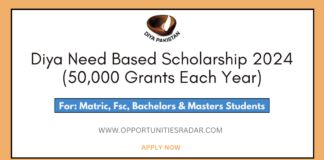 Diya Need Based Scholarship 2024