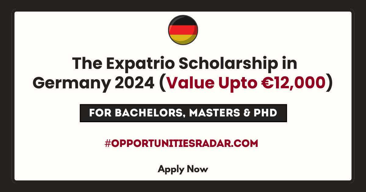 Expatrio Scholarship in Germany 2024
