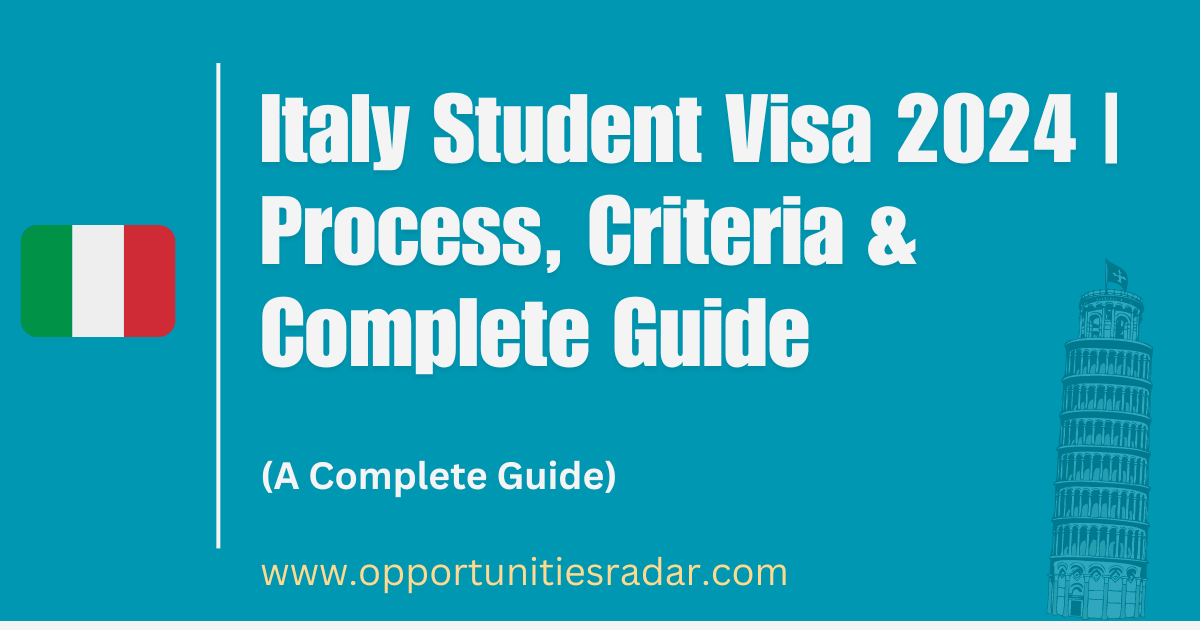 Italy Student Visa 2024