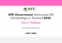 KPK Government Announces MS Scholarships