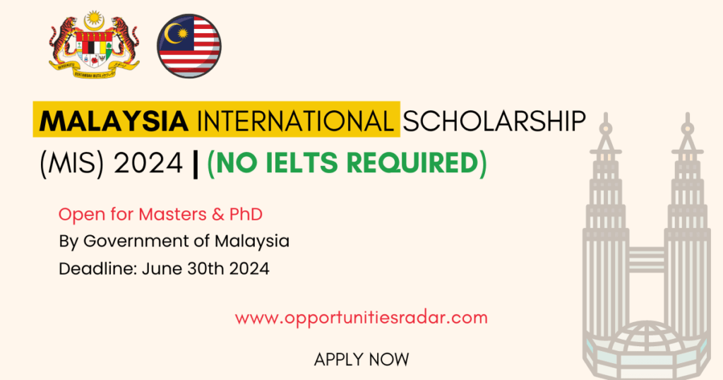 Malaysia International Scholarship Mis 2024 Funded