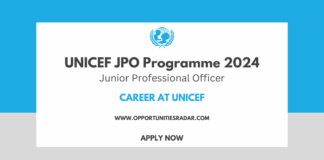 UNICEF Junior Professional Officer Program 2024
