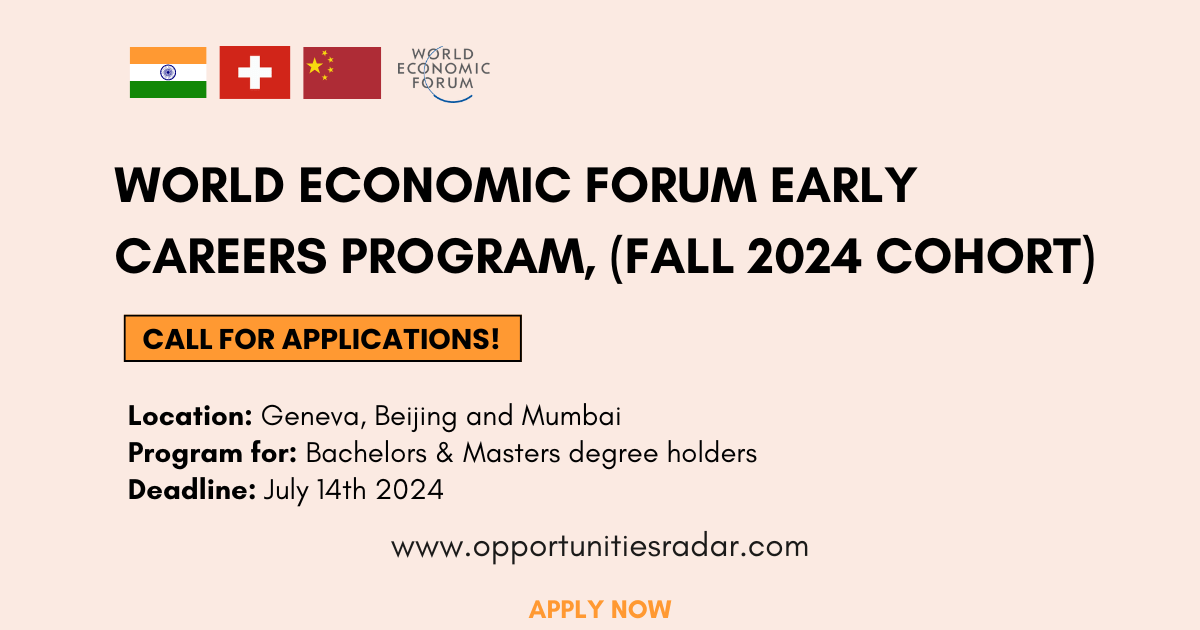 World Economic Forum Early Careers Program 2024