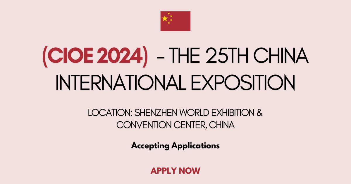 CIOE 2024 - The 25th China International Exposition