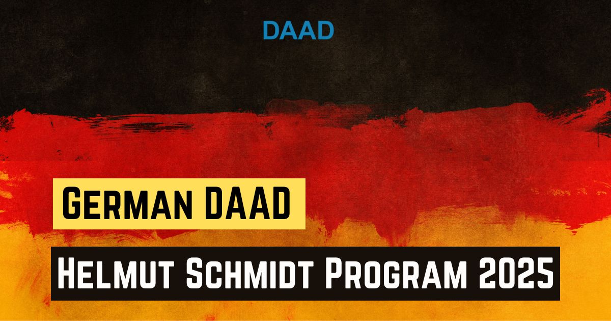 German DAAD Helmut Schmidt Program 2025