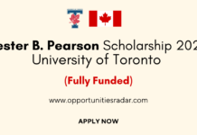 Lester B. Pearson Scholarship 2025