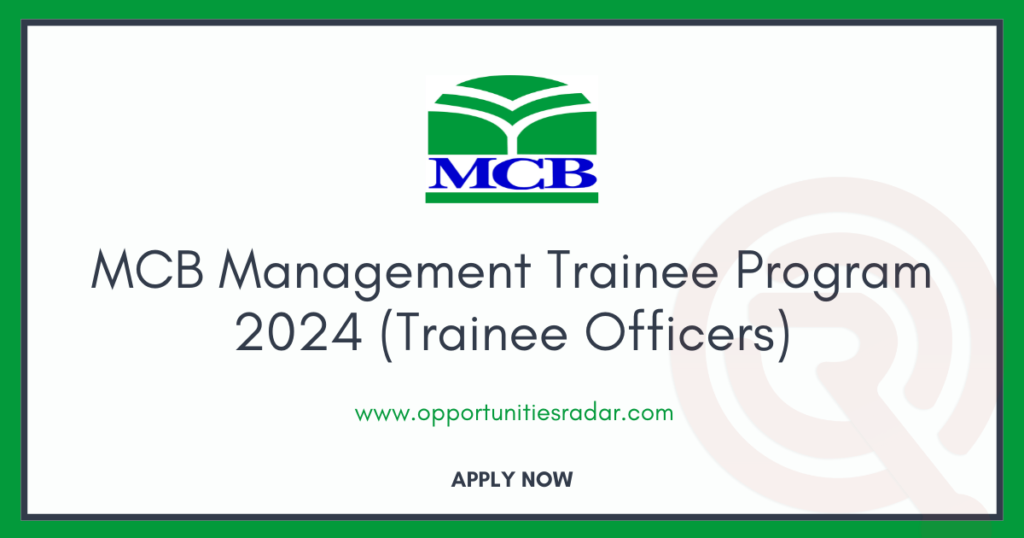 MCB Management Trainee Program 2024 (OG-II)