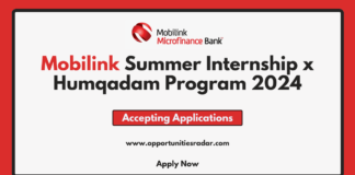 Mobilink Summer Internship x Humqadam Program 2024