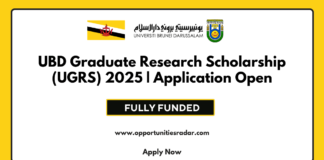 UBD Graduate Research Scholarship 2025