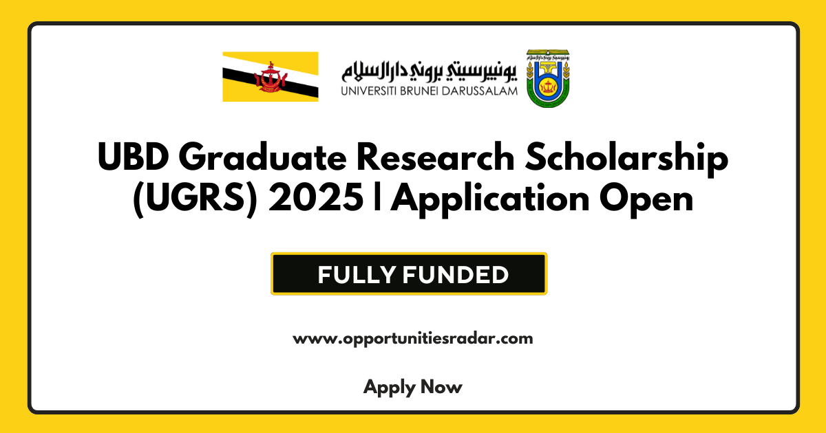 UBD Graduate Research Scholarship 2025