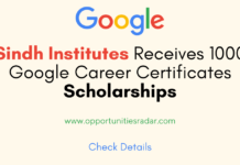 1000 Google Career Certificates Scholarships