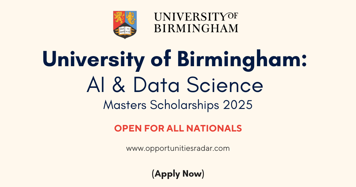 AI & Data Science Masters Scholarships 2025