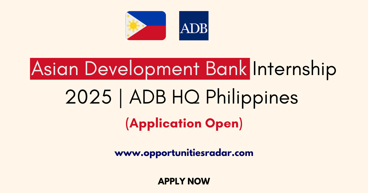 Asian Development Bank Internship 2025