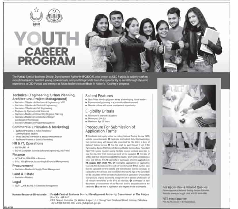 CBD Youth Career Program Advertisement