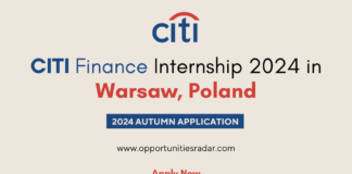 CITI Finance Internship 2024