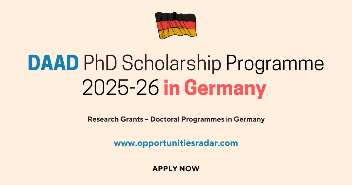 DAAD PhD Scholarship Programme 2025