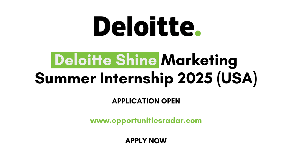 Deloitte Shine Marketing Internship 2025