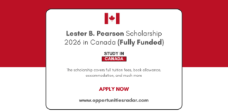 Lester B. Pearson Scholarship 2026