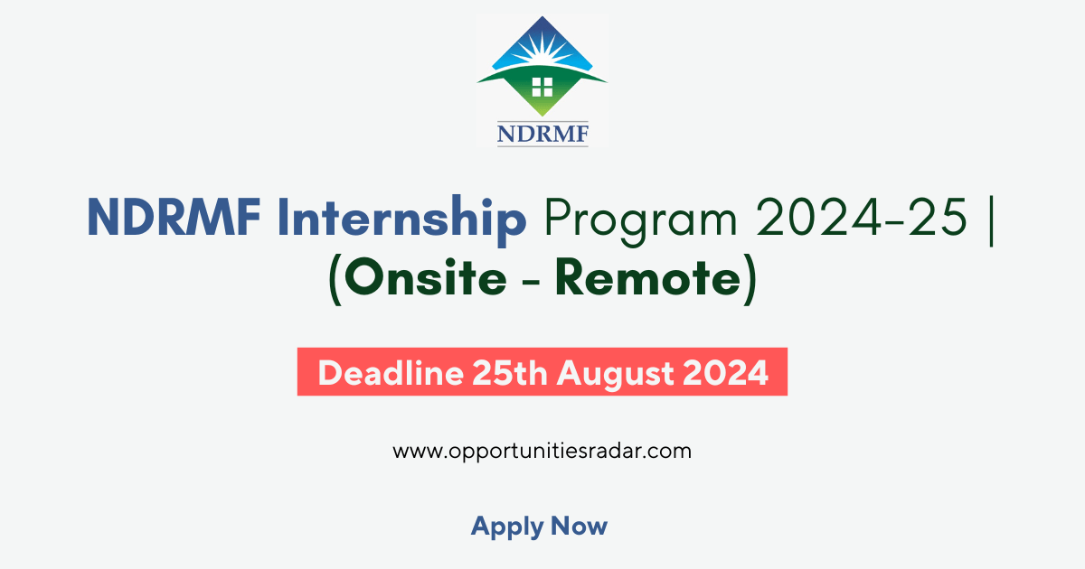 NDRMF Internship Program 2024