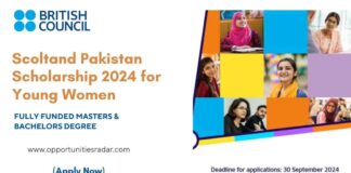 Scoltand Pakistan Scholarship 2024