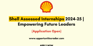 Shell Assessed Internships 2024