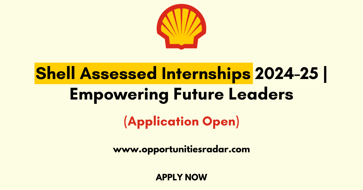 Shell Assessed Internships 2024