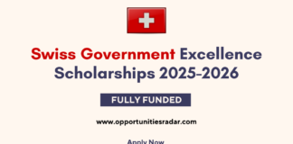 Swiss Government Excellence Scholarships 2025