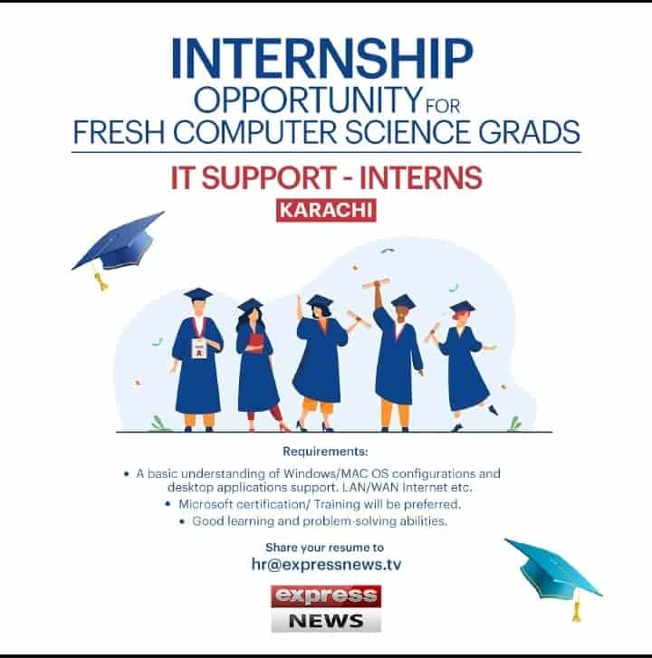 Express News IT Support Internship Advertisement