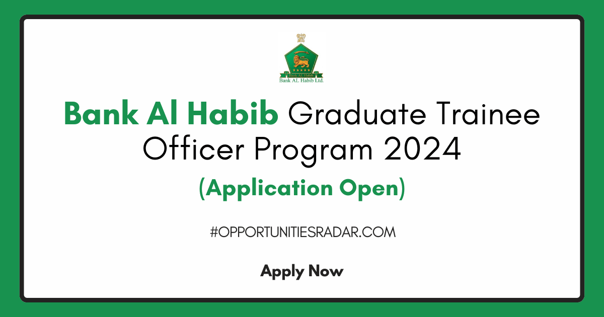 Bank Al Habib Graduate Trainee Officer 2024