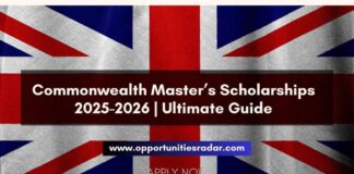 Commonwealth Master’s Scholarships 2025