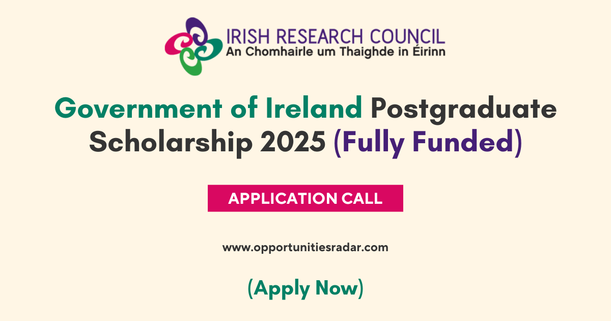 Government of Ireland Postgraduate Scholarship 2025